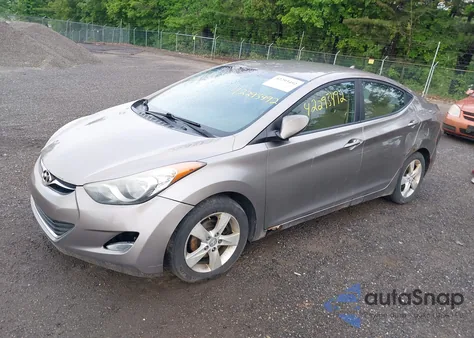 2012 Hyundai Elantra Gls from USA, damaged, VIN 5NPDH4AE4CH101447